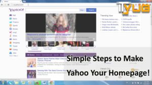 make yahoo my homepage