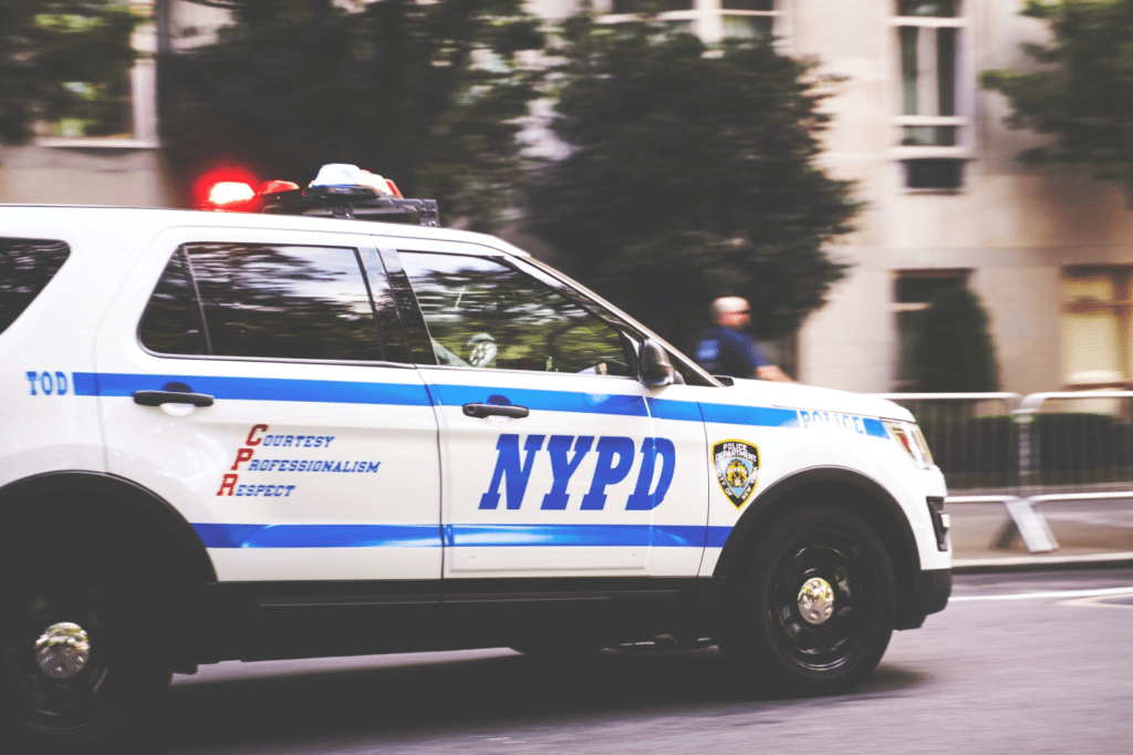 an NYPD duty vehicle