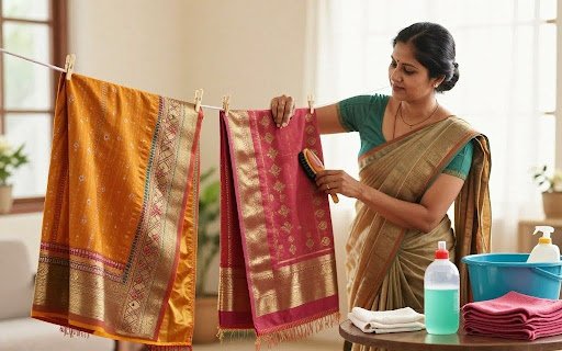How Dry Clean Saree at Home